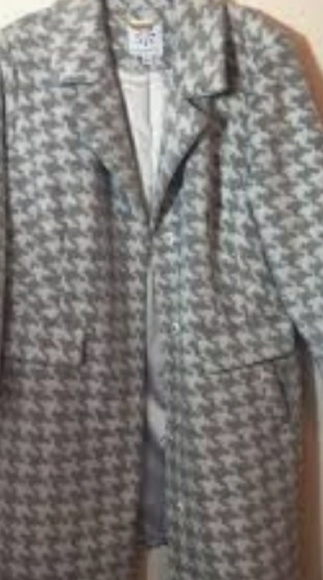 Issac mizrahi houndstooth coat sz 1X NWT 🧡💛💚💙❤ - Picture 2 of 7